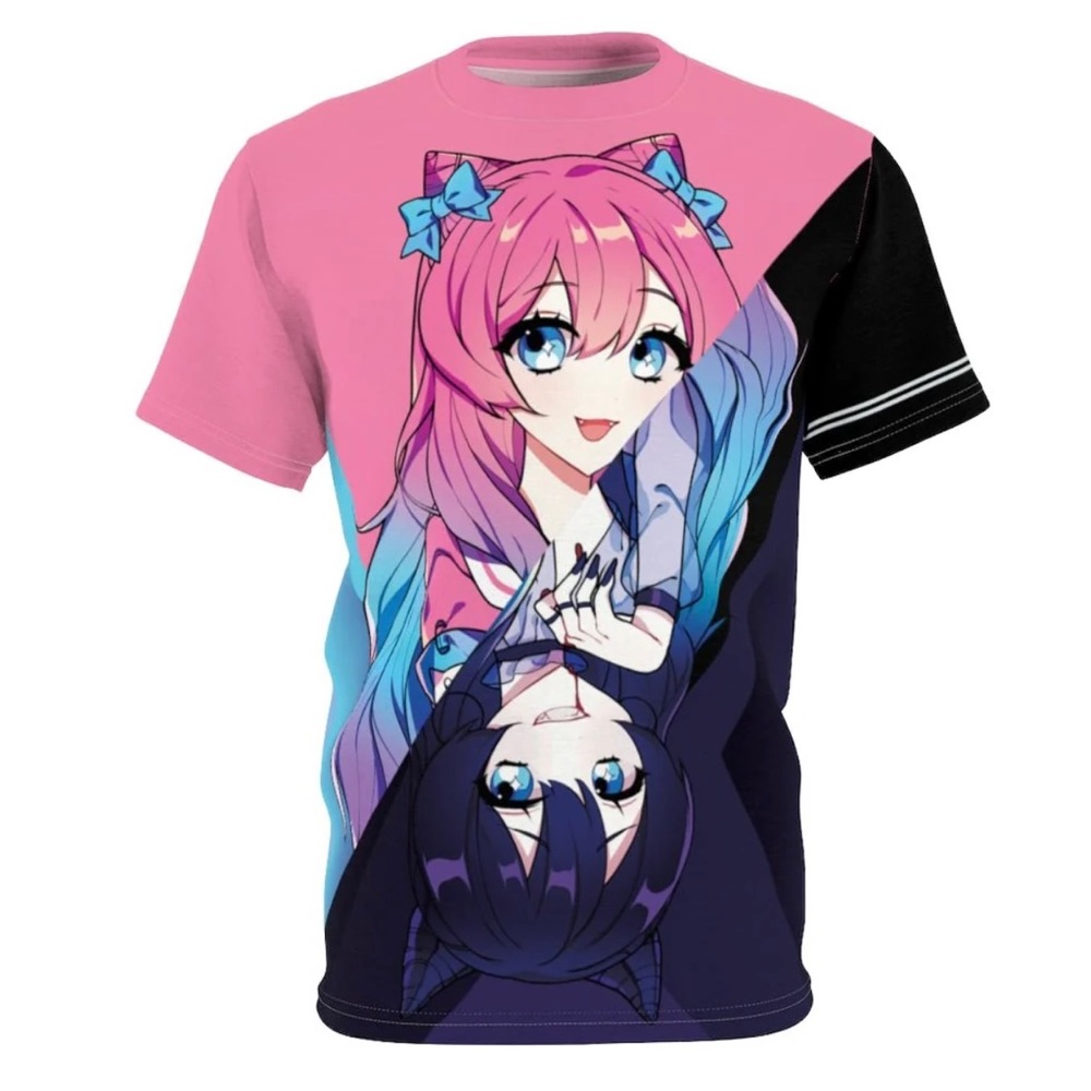 Kawaiiwaru Anime Manga Helena and Helana Twin Vampires Tee Unisex S